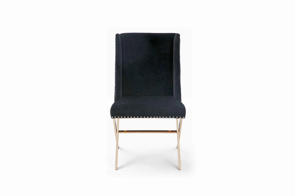 VIG Furniture Modrest Alexia Modern Black & Rosegold Dining Chair VGVCB8356-BLK