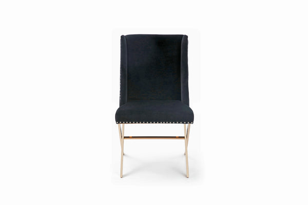 VIG Furniture Modrest Alexia Modern Black & Rosegold Dining Chair VGVCB8356-BLK