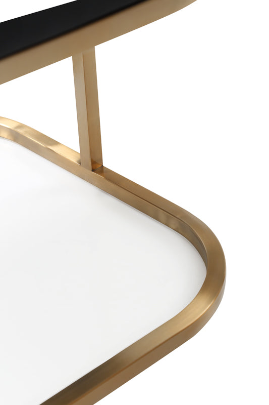 VIG Furniture Modrest Yukon Modern Black Velvet & Gold Dining Chair VGVCB8362-BLKGLD