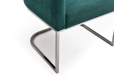 VIG Furniture Modrest Yukon Modern Green Velvet & Black Gun Dining Chair VGVCB8362-GRNGUN
