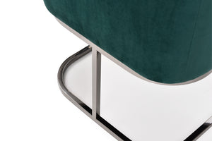 VIG Furniture Modrest Yukon Modern Green Velvet & Black Gun Dining Chair VGVCB8362-GRNGUN