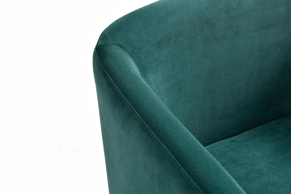 VIG Furniture Modrest Yukon Modern Green Velvet & Black Gun Dining Chair VGVCB8362-GRNGUN