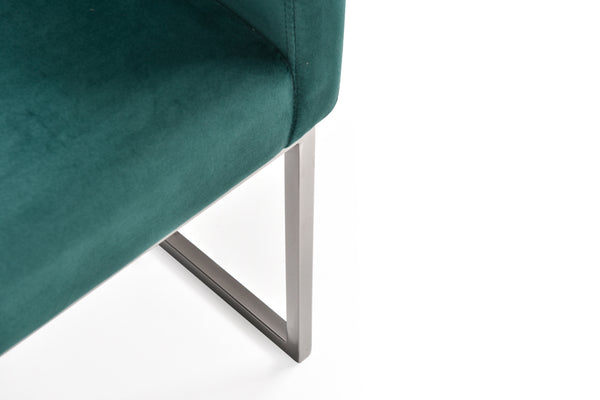 VIG Furniture Modrest Yukon Modern Green Velvet & Black Gun Dining Chair VGVCB8362-GRNGUN