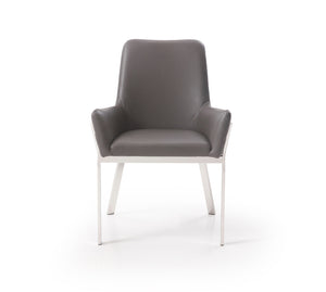 VIG Furniture Modrest Robin Modern Grey Bonded Leather Dining Chair VGVCB8366-GRY
