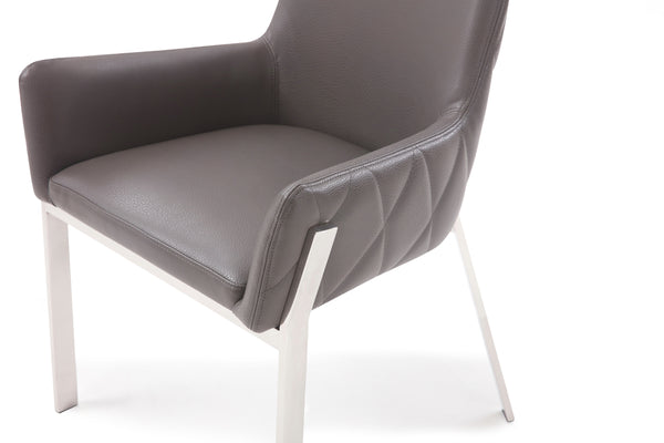 VIG Furniture Modrest Robin Modern Grey Bonded Leather Dining Chair VGVCB8366-GRY