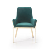 VIG Furniture Modrest Robin Modern Green Velvet & Gold Dining Chair VGVCB8366-GRNGLD