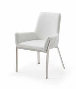 VIG Furniture Modrest Robin Modern White Bonded Leather Dining Chair VGVCB8366-WHT