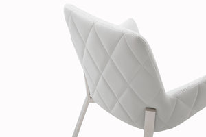 VIG Furniture Modrest Robin Modern White Bonded Leather Dining Chair VGVCB8366-WHT