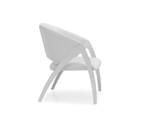 VIG Furniture Modrest Rabia Modern White Leatherette Accent Chair VGVCB899A-WHT