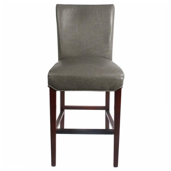 Milton Counter Stool - Elegant Bonded Leather Design with Sturdy Birch Frame and Contemporary Style