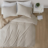Clean Spaces Mara Casual 50% Cotton 50% Rayon from Bamboo Comforter Cover Set W/Removable Insert CSP10-1477