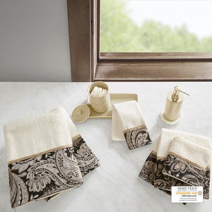 Madison Park Aubrey Traditional 100% Cotton 6 Piece Jacquard Towel Set MP73-5309