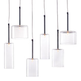 Hale Steel, Glass Modern Commercial Grade Ceiling Lamp