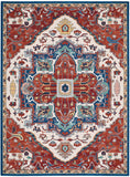 Nourison Parisa PSA01 French Country Machine Made Loom-woven Indoor Area Rug Brick/Ivory 8'6" x 11'6" 99446857903