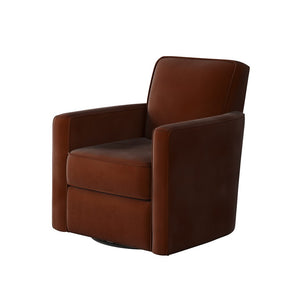 Fusion 402G-C Transitional Swivel Glider Chair 402G-C Bella Burnt Orange Swivel Glider