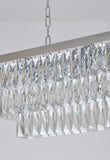 Bethel Chrome Chandelier in Metal & Crystal