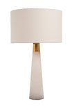 Bethel White & Gold Table Lamp in Metal & Marble