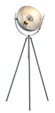 Bethel Chrome Floor Lamp in Metal