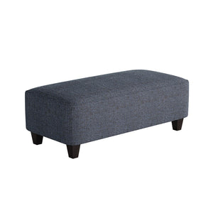 Fusion 100-C Transitional Cocktail Ottoman 100-C Sugarshack Navy 49" Wide Cocktail Ottoman
