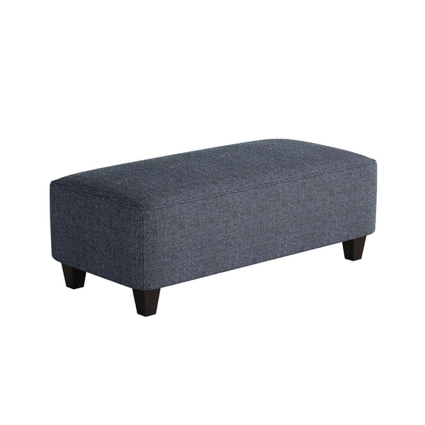 Fusion 100-C Transitional Cocktail Ottoman 100-C Sugarshack Navy 49" Wide Cocktail Ottoman