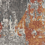 Nourison Ludlow LDW06 Contemporary Machine Made Power-loomed Indoor only Area Rug Grey/Multi 9' x 12' 99446784001