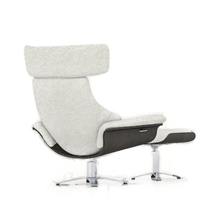 VIG Furniture Modrest - Zahara Modern Beige Lounge Chair & Ottoman VGKK-A985-BGE-SET