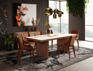 VIG Furniture Nova Domus Bailey- Modern Walnut Rectangular Dining Table VGHB-EM112T3-W