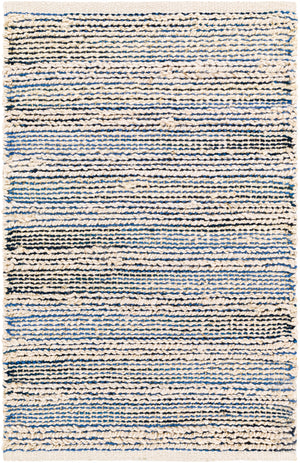 Bali BAL-2302 Cottage Jute, Cotton Rug BAL2302-81012 Navy, Black, Beige 70% Jute, 30% Cotton 8'10" x 12'