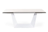 VIG Furniture Modrest Baldwin - Modern White Ceramic Extendable Dining Table VGNS-GD8684-C