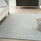 Nourison Michael Amini Ma30 Star SMR03 Glam Handmade Hand Tufted Indoor only Area Rug Light Blue 5'3" x 7'3" 99446881700