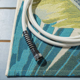 Barbados 500 Barbados 520 Outdoor Power Loomed 23% Polyester, 76% Polypropylene Rug Gold / Green