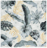 Barbados 500 Barbados 524 Outdoor Power Loomed 23% Polyester, 76% Polypropylene Rug Grey / Gold