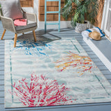 Safavieh Barbados 535 Power Loomed 76% Polypropylene/23% Polyester 1% Backing material Outdoor Rug BAR535J-9