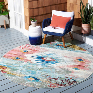 Safavieh Barbados 554 Power Loomed 76% Polypropylene/23% Polyester 1% Backing material Outdoor Rug BAR554M-9