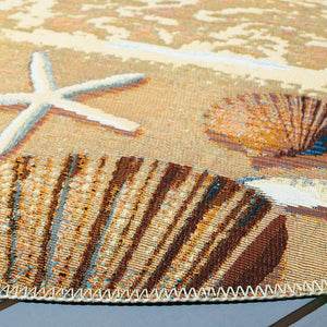 Safavieh Barbados 555 Power Loomed 76% Polypropylene/23% Polyester 1% Backing material Outdoor Rug BAR555A-9