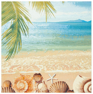 Safavieh Barbados 555 Power Loomed 76% Polypropylene/23% Polyester 1% Backing material Outdoor Rug BAR555A-9