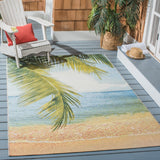 Safavieh Barbados 560 Power Loomed 76% Polypropylene/23% Polyester 1% Backing material Outdoor Rug BAR560A-8SQ