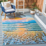 Safavieh Barbados 581 Power Loomed 76% Polypropylene/23% Polyester 1% Backing material Outdoor Rug BAR581C-3