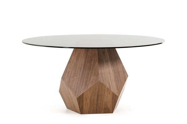 VIG Furniture Modrest Rackham Modern Walnut Round Dining Table VGBBMI1501