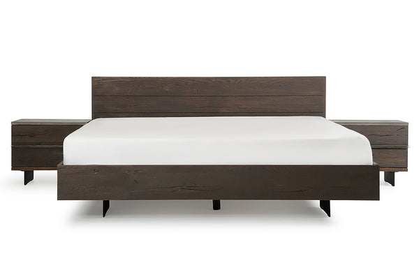 VIG Furniture Modrest Selma Modern Dark Aged Oak Queen Bed VGEDSELMA-BED-Q
