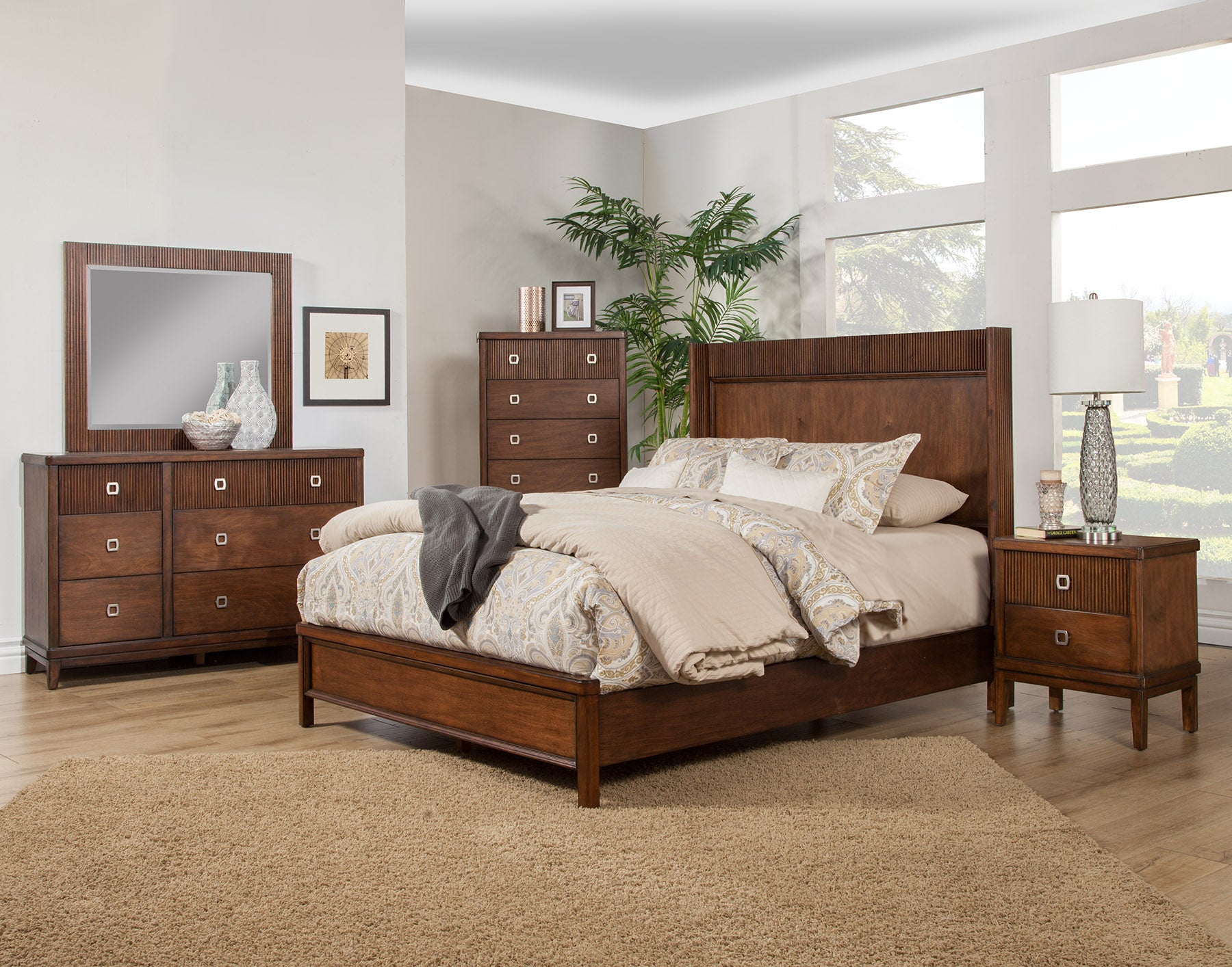 Alpine Furniture Sydney California King Panel Bed