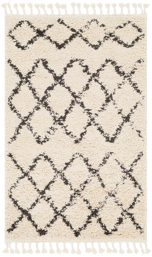 Berber Shag BBE-2300 Global Polypropylene Rug BBE2300-9212 Charcoal, Beige 100% Polypropylene 9' x 12'
