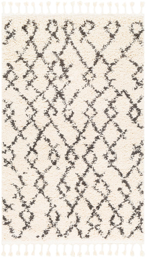 Berber Shag BBE-2301 Global Polypropylene Rug BBE2301-9212 Charcoal, Beige 100% Polypropylene 9' x 12'
