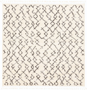 Berber Shag BBE-2301 Global Polypropylene Rug BBE2301-710SQ Charcoal, Beige 100% Polypropylene 7'10" Square