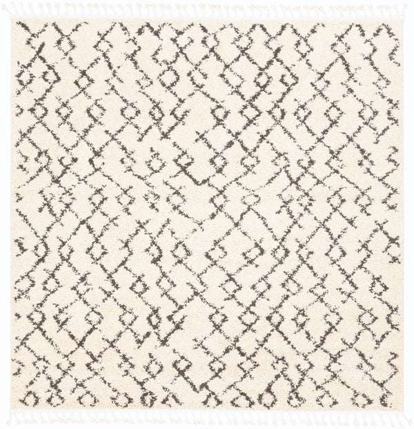 Berber Shag BBE-2301 Global Polypropylene Rug BBE2301-710SQ Charcoal, Beige 100% Polypropylene 7'10" Square