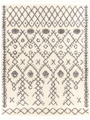 Berber Shag BBE-2302 Global Polypropylene Rug BBE2302-710103 Charcoal, Beige 100% Polypropylene 7'10" x 10'2"