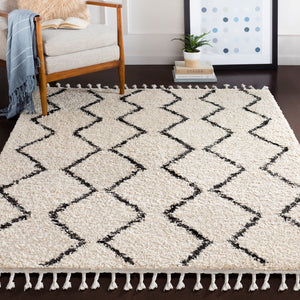 Berber Shag BBE-2303 Global Polypropylene Rug BBE2303-9212 Charcoal, Beige 100% Polypropylene 9' x 12'