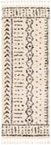 Berber Shag BBE-2311 Global Polypropylene Rug BBE2311-2773 Charcoal, Beige 100% Polypropylene 2'7" x 7'3"