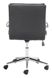 Zuo Modern Partner 100% Polyurethane, Plywood, Steel Modern Commercial Grade Office Chair Black, Chrome 100% Polyurethane, Plywood, Steel