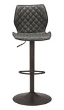 Zuo Modern Seth 100% Polyurethane, Plywood, Steel Modern Commercial Grade Barstool Vintage Gray, Dark Bronze 100% Polyurethane, Plywood, Steel